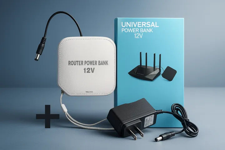 WiFi Router UPS Power Bank 12Volts 4 to 5 Hours Backup 12v Router with and without Adapter