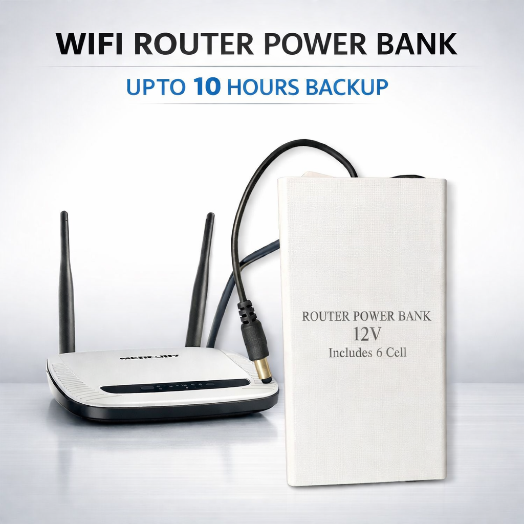 WiFi Router Power Bank (8–10Hrs Backup)